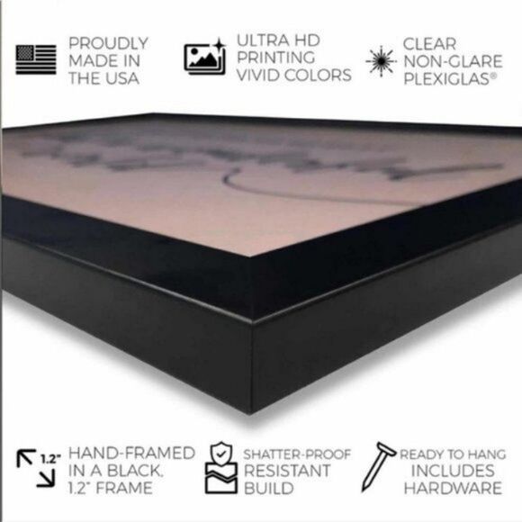 Wynwood Studio Nothing‎ To Wear Gold Framed Wall Art, Gold/Black, NWT - Picture 4 of 6